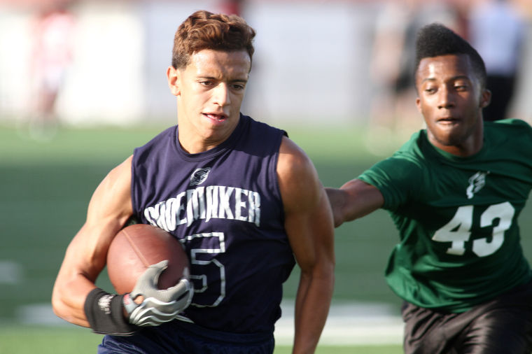 7 on 7 football at Leo Buckley
